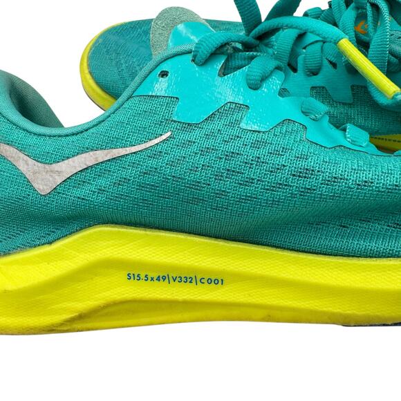 Hoka Unisex Cielo X 2 LD Teal Neon Lightweight Competition Running Track Shoes - Picture 9 of 12